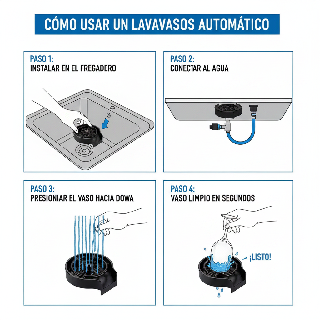 Instrucciones de uso paso a paso